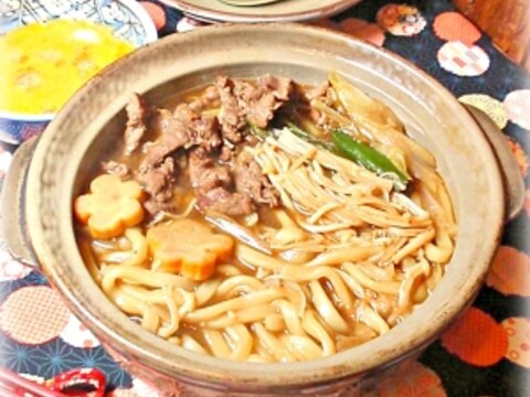 ☆★すき焼き風肉うどん♪★☆